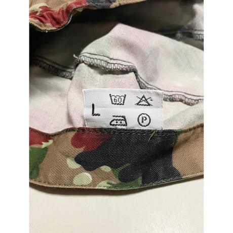 USED 80's スイス軍 M83 アルペンカモ　ワークキャップ L