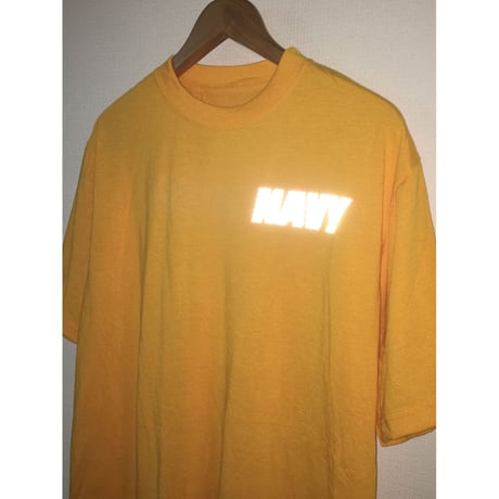 USN 米海軍 Tシャツ GOLD リフレクトプリント SOFFE