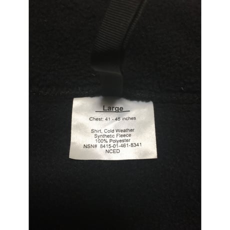 USED 米軍ECWCS GEN2 ポーラテックフリースJKT 黒 LARGE エクワックス