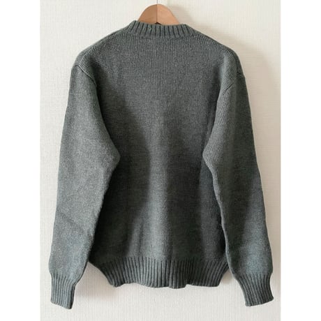 USED 80's スイス軍　ハーフZIPセーター　48