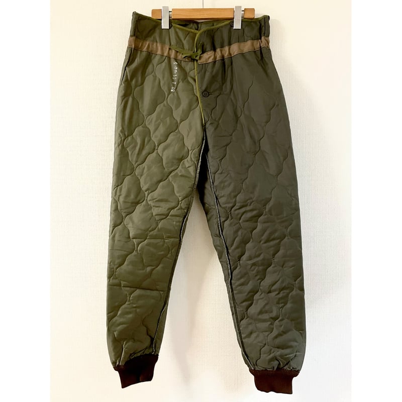 DEAD STOCK チェコ軍 M85 キルティングライナーパンツ ステンシル入り