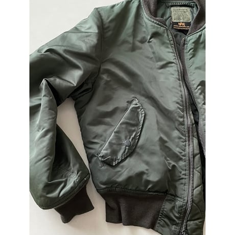 USED 90's  USA製 ALPHA  MA-1 グランドクルー MEDIUM