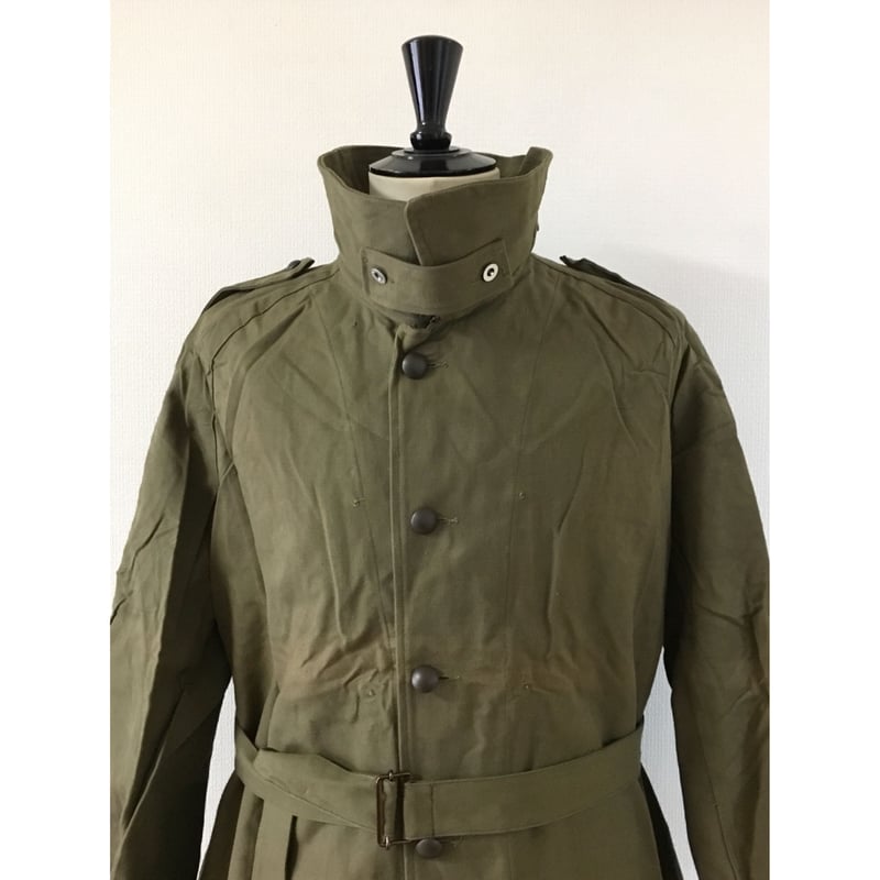 dead stockフランス軍モーターサイクルコート サイズ2 傷あり アメリカ dead stock フランス軍モーターサイクル コートサイズ2傷ありアメリカ