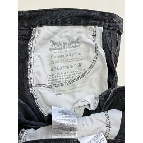 USED Levi's リーバイス 505 ブラック 33/30