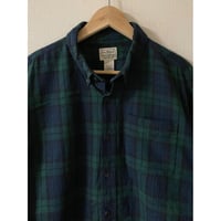 USED LL Bean TRADITIONAL FIT ボタンダウンネルシャツ L ブラックウォッチ