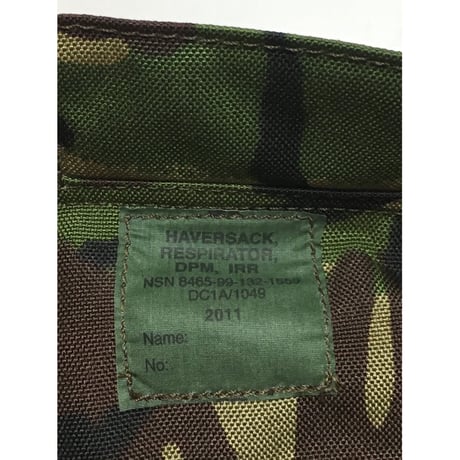 DEAD STOCK イギリス軍　DPMカモ　ガスマスクバッグ　デッドストック