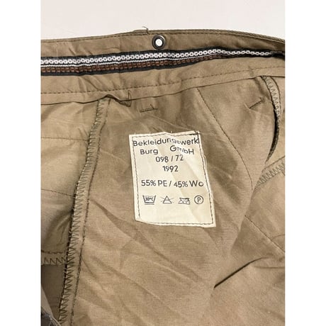 USED 90's ドイツ軍 ドレストラウザー 098/72