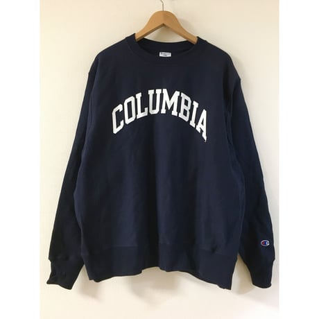 Champion リバースウィーブ CREW NAVY COLUMBIA チャンピオン