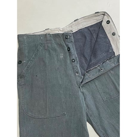 USED スイス軍　デニムワークパンツ 36/28相当 42
