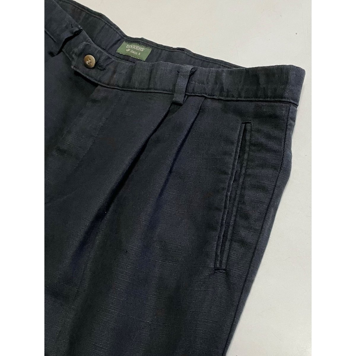 USED 90's リーバイスDOCKERS リネンツータックパンツ 黒 36/30 | FB...