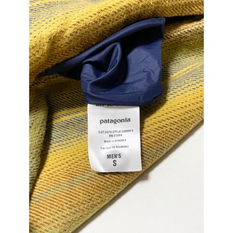 USED patagonia F4 フランネルリバーシブルジャケット S