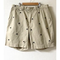 USED ラルフローレン RUGBY スカル刺繍チノショーツ BEIGE 36
