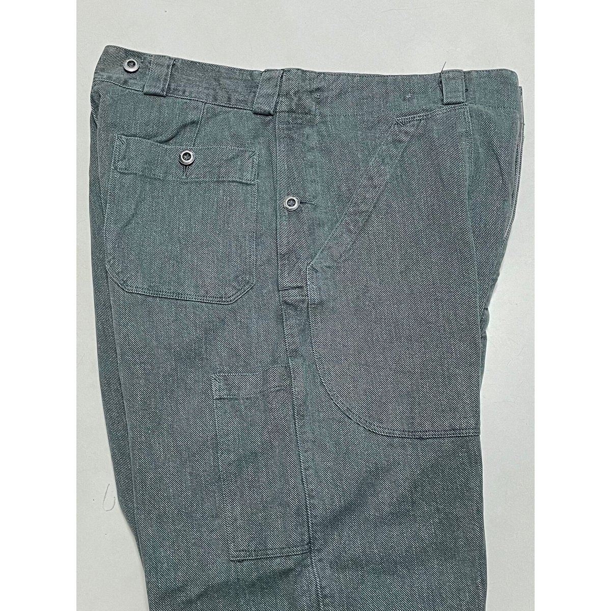 USED スイス軍 デニムワークパンツ 初期型 メタルボタン 34/30相当 4