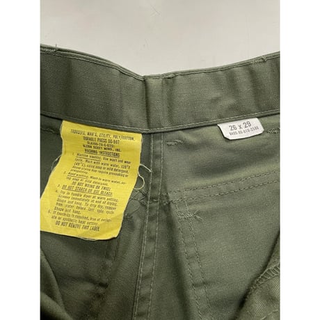USED 70's US ARMY OG507 ベイカーパンツ 26/29