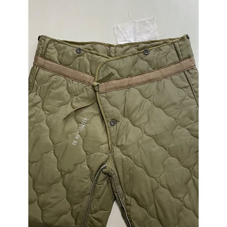 DEAD STOCK チェコ軍 M85 キルティングライナーパンツ 1-53