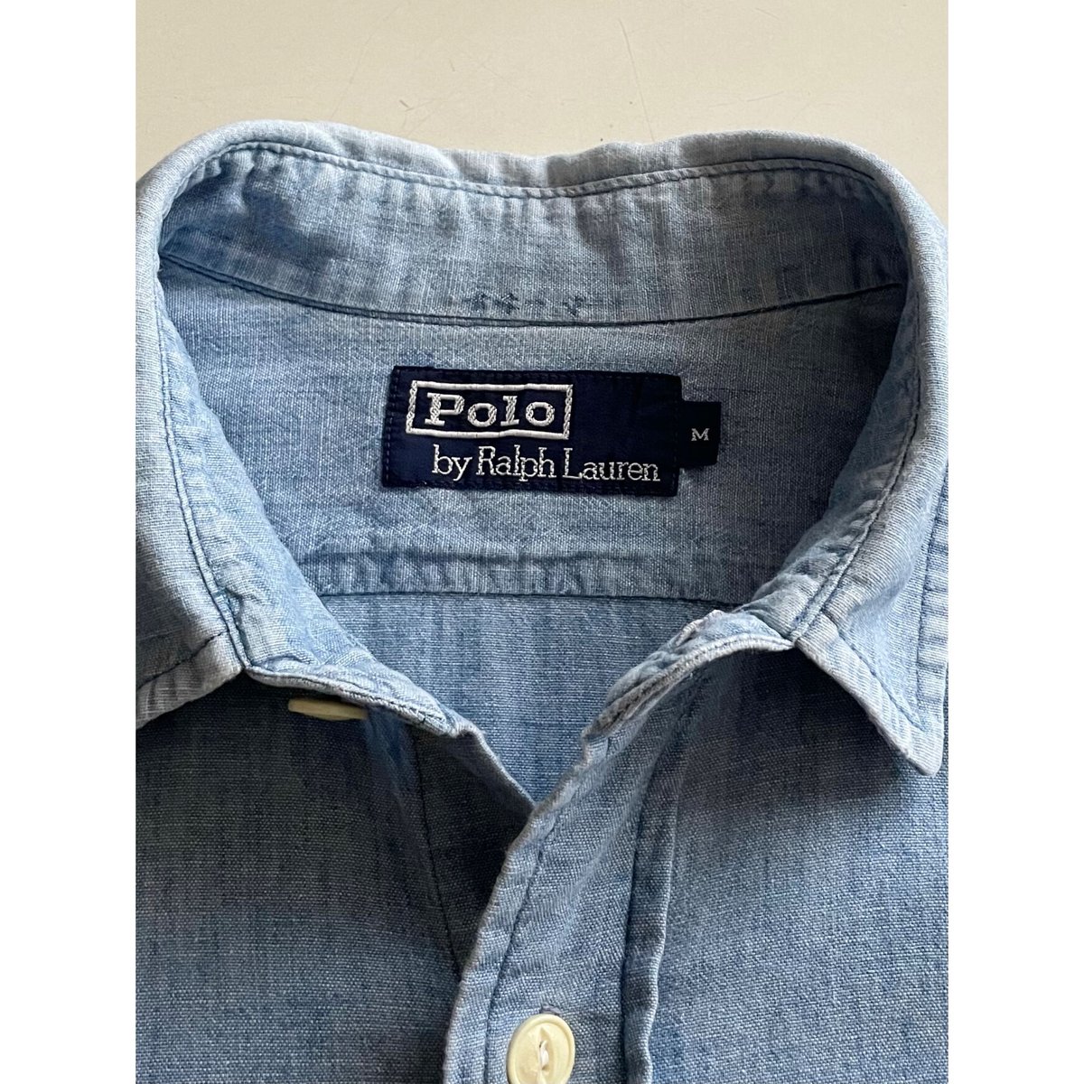 Polo RALPH LAUREN ダンガリーシャツ 白タグ 猫目ボタン Polo RALPH LAUREN ダンガリーシャツ 白タグ 猫目ボタン - メルカリ