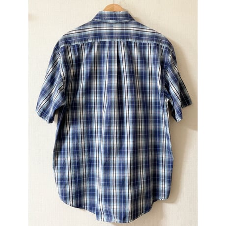 USED POLO ラルフローレン BLAKE 半袖シャツL BLU