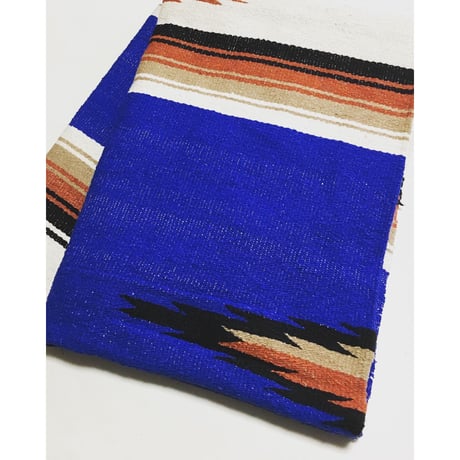 エルパソサドルブランケット ダイアモンドセンター ROYAL BLUE 210cm×150cm