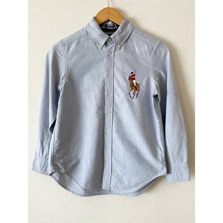 USED Ralph Lauren ボーイズ　ビッグポニーOXボタンダウンシャツ