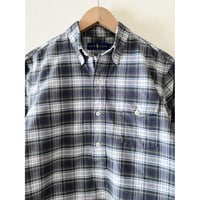 USED POLO ラルフローレン プルオーバー　タータンチェック ボタンダウンシャツ M