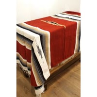 エルパソサドルブランケット ダイアモンドセンター BURGUNDY 210cm×150cm