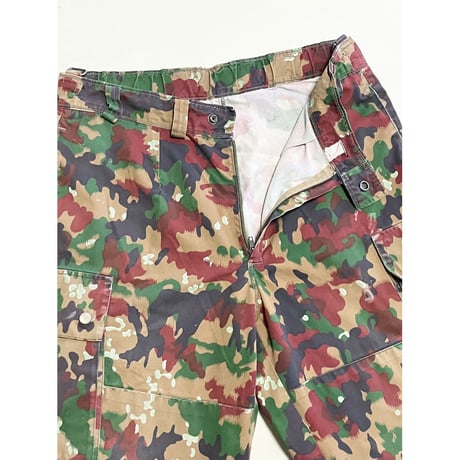 USED 80's スイス軍　M83 アルペンカモカーゴパンツ