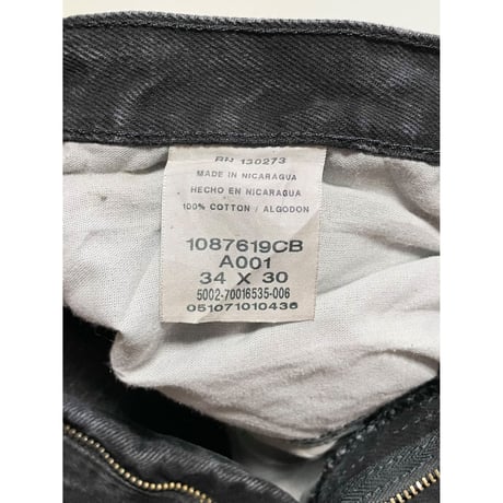 USED RUSTLER ブラックデニム 34/30