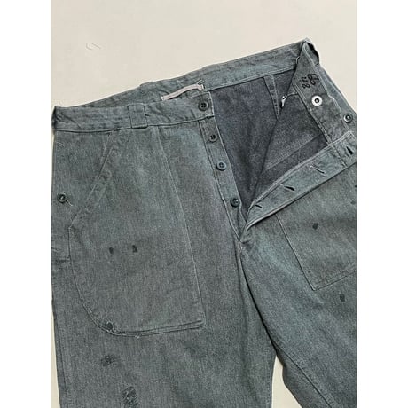 USED スイス軍　デニムワークパンツ 36/28相当 55