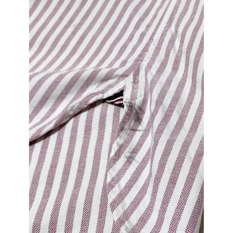 USED Ralph Lauren オックスフォードストライプボタンダウンシャツ L