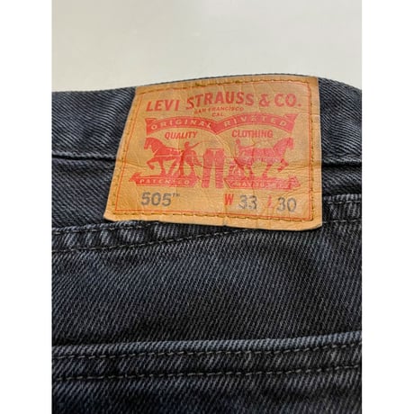 USED Levi's リーバイス 505 ブラック 33/30