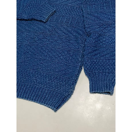 USED INVERALLAN インディゴコットンセーター