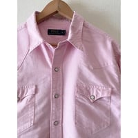 USED POLO ラルフローレン オックスフォード　ウエスタンシャツ M