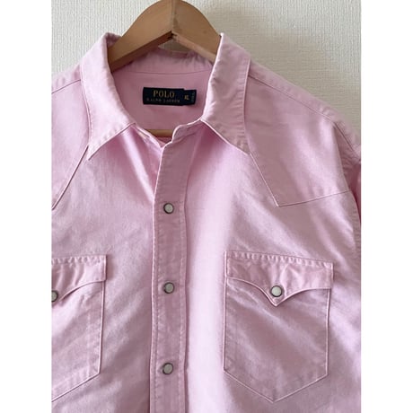 USED POLO ラルフローレン オックスフォード　ウエスタンシャツ M