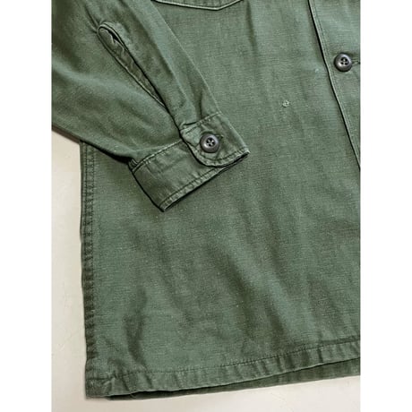 VINTAGE 60's US ARMY OG107 ユーティリティシャツ　シャツ袖 2nd 15 1/2×33