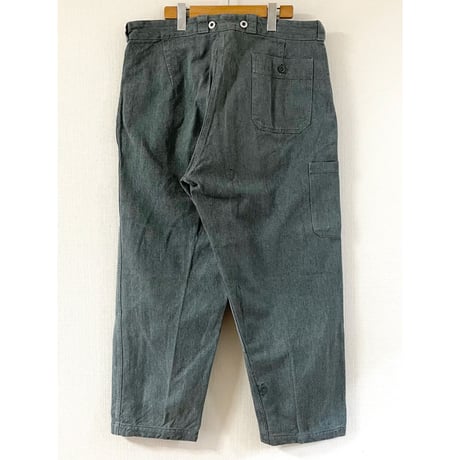 USED スイス軍　デニムワークパンツ 36/28相当 55