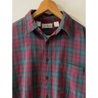 USED 90's アメリカ製 LL Bean ネルシャツ　L