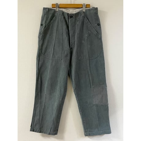 USED スイス軍　デニムワークパンツ 36/28相当 42