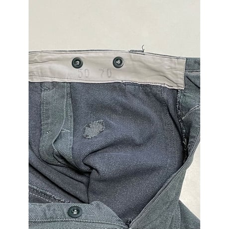 USED スイス軍　デニムワークパンツ 36/28相当 42