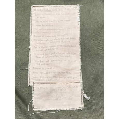 VINTAGE 40's US ARMY M-48フィッシュテールパーカー MEDIUM