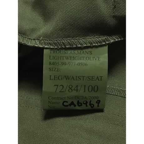 USED イギリス軍　ライトウェイトトラウザー 72/84/100 ベイカーパンツ