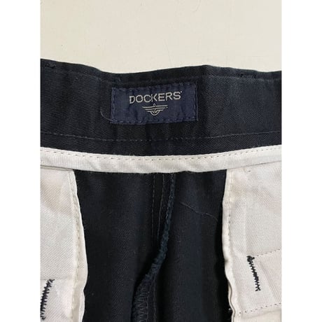 USED Levi's DOCKERS ツータックブラックチノ 31/30