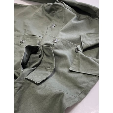 VINTAGE 70's US ARMY OG107 ユーティリティシャツ 4th 14 1/2×31