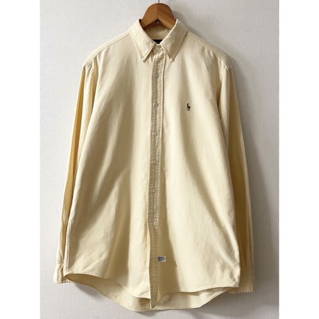 USED 90's ラルフローレン オックスフォードボタンダウンシャツ　16-35