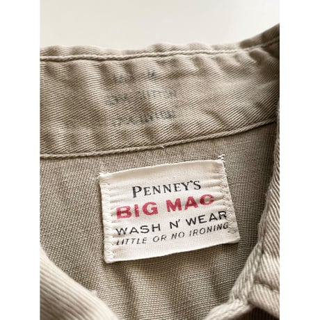 VINTAGE  50's  BIG MAC ワークシャツ　マチ付き