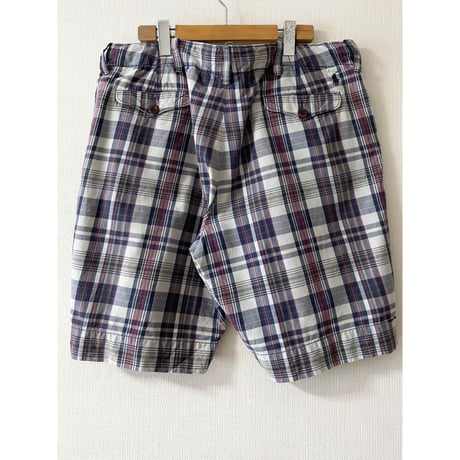 USED POLO ラルフローレン マドラスチェック　ショートパンツ　美品