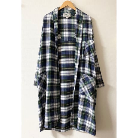 USED LL Bean アメリカ製　タータンチェックガウン MEDIUM