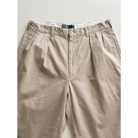 USED POLO ラルフローレン 90's ツータックチノ 34/30 ANDREW