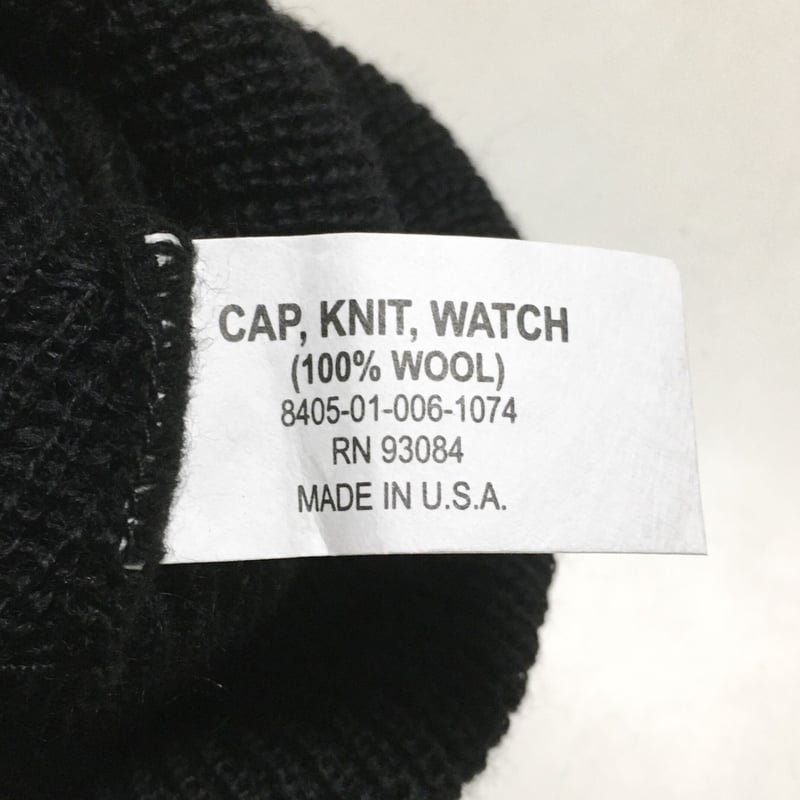 DEAD STOCK 米軍 WATCH CAP 黒 デッドストック ニットキャップ | FBR