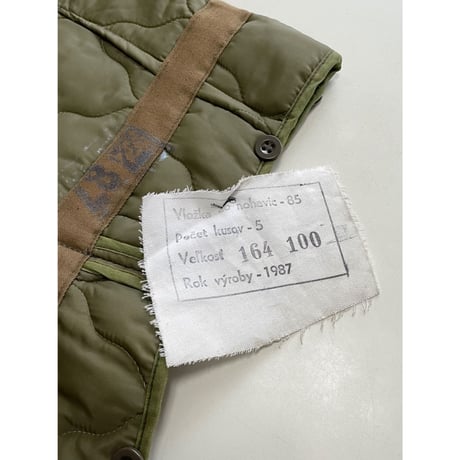 DEAD STOCK チェコ軍 M85 キルティングライナーパンツ 1-50