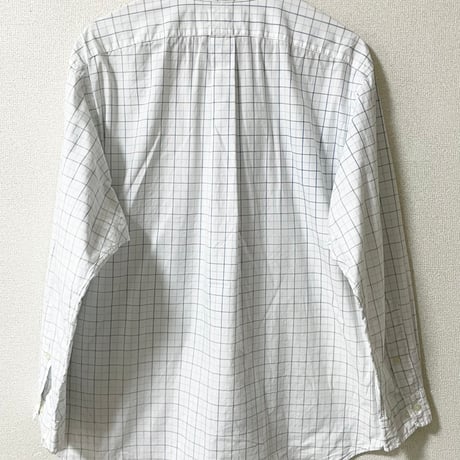 USED Ralph Lauren CLASSIC FIT チェック　ボタンダウンシャツ 17 32/33